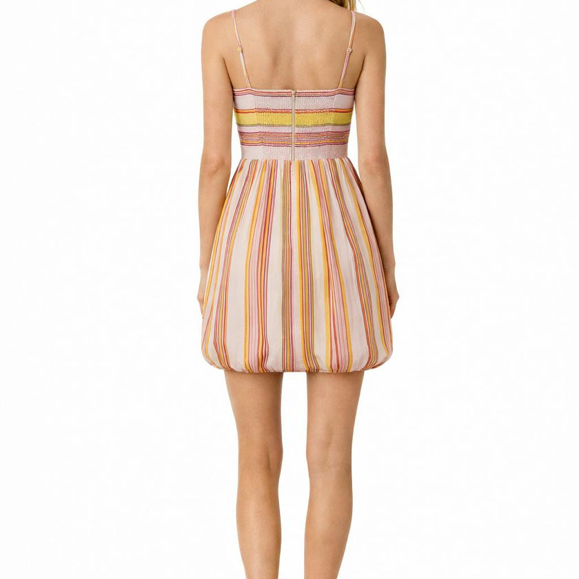 Lora Candy Stripe Mini Dress
