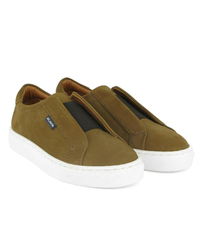 Nubuck Leather Sneaker, Camel