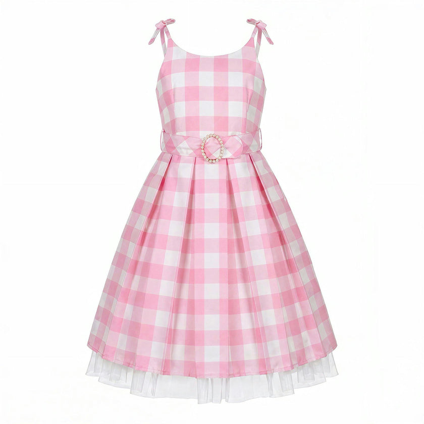 A Leading Role x Mattel Premium Barbie The Movie Barbie Pink Gingham Child Dress Up