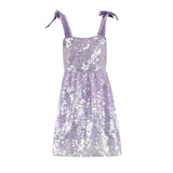 Lavender Daisy Sequin Dress