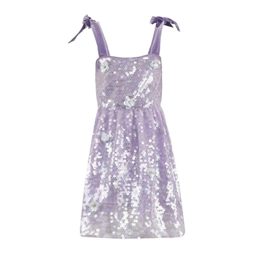 Lavender Daisy Sequin Dress