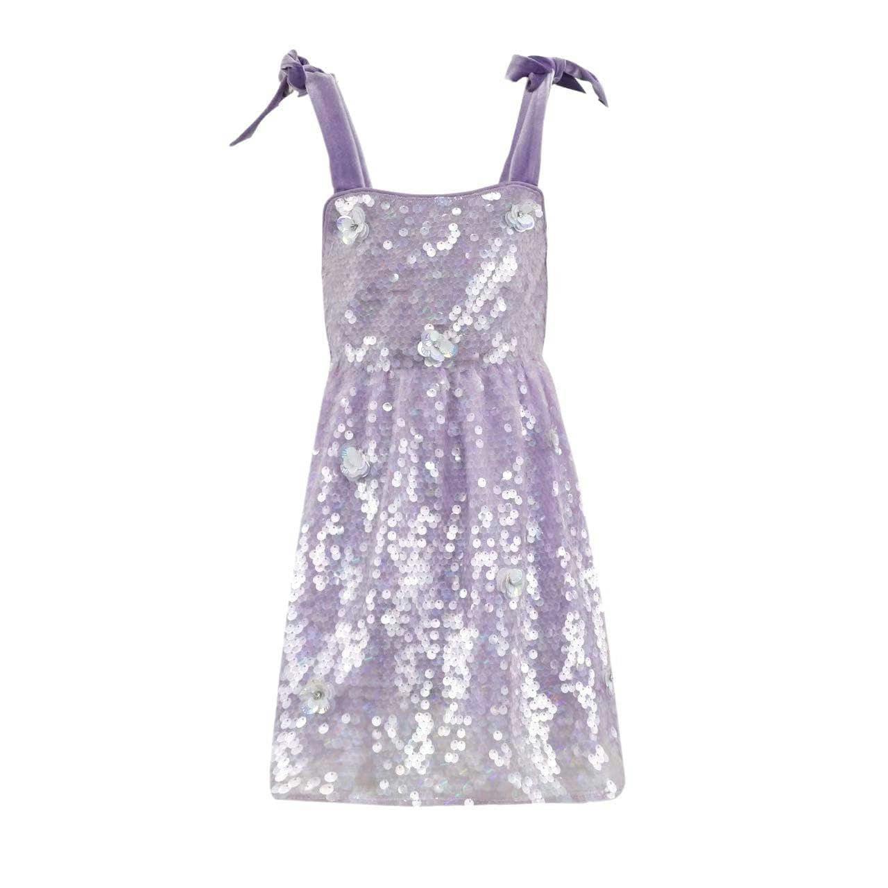 Lavender Daisy Sequin Dress