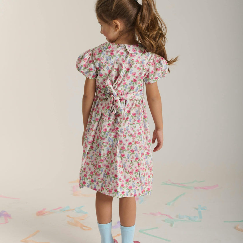 Hand-Smocked Girls Dress - Hannah