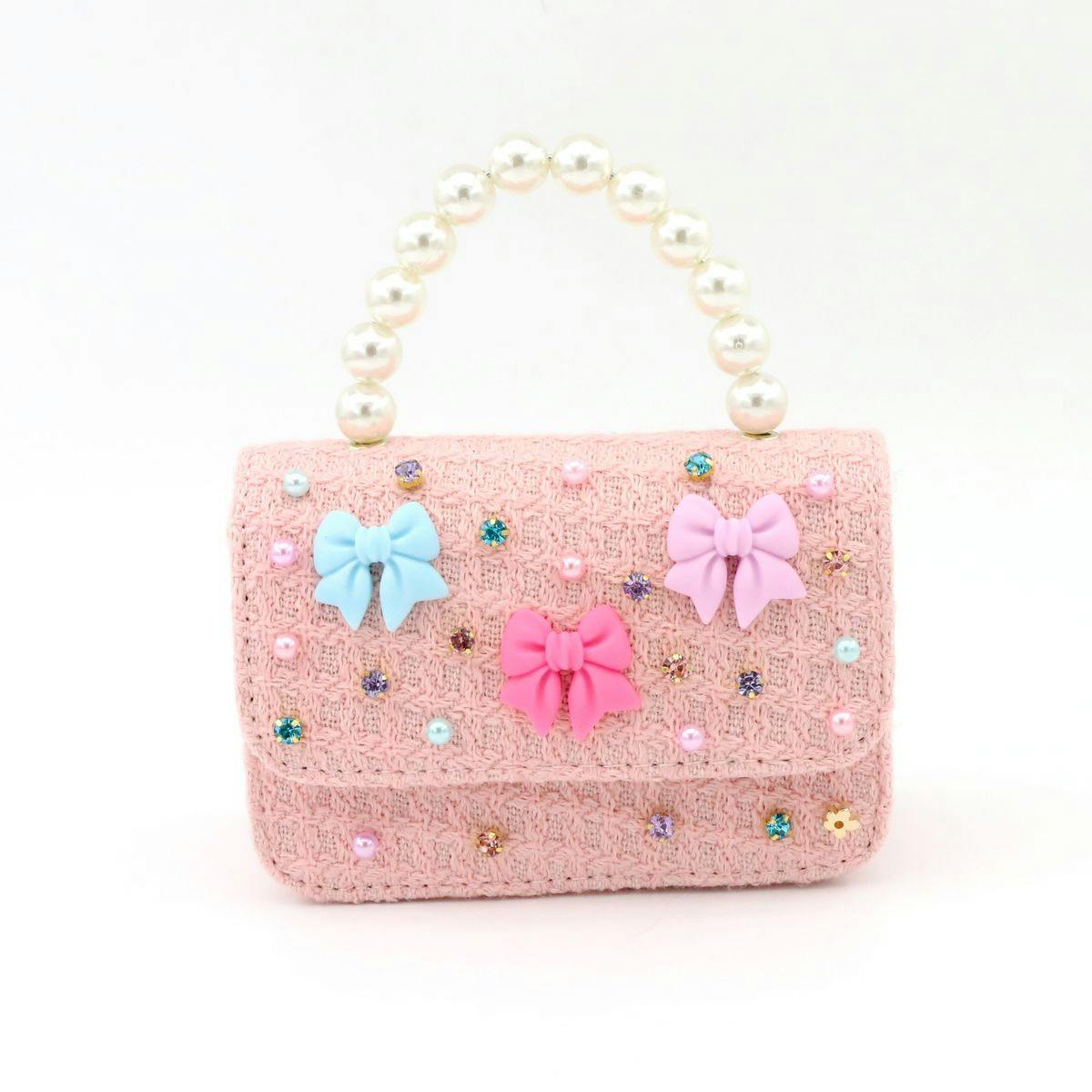 Bows Tweed Purse