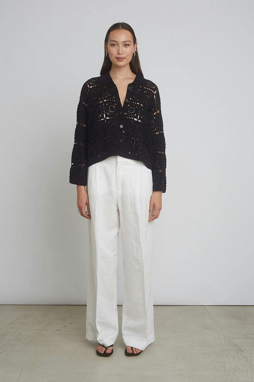 TASHA CROP JACKET | BLACK