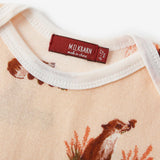 Floral Organic Cotton Long Sleeve One Piece