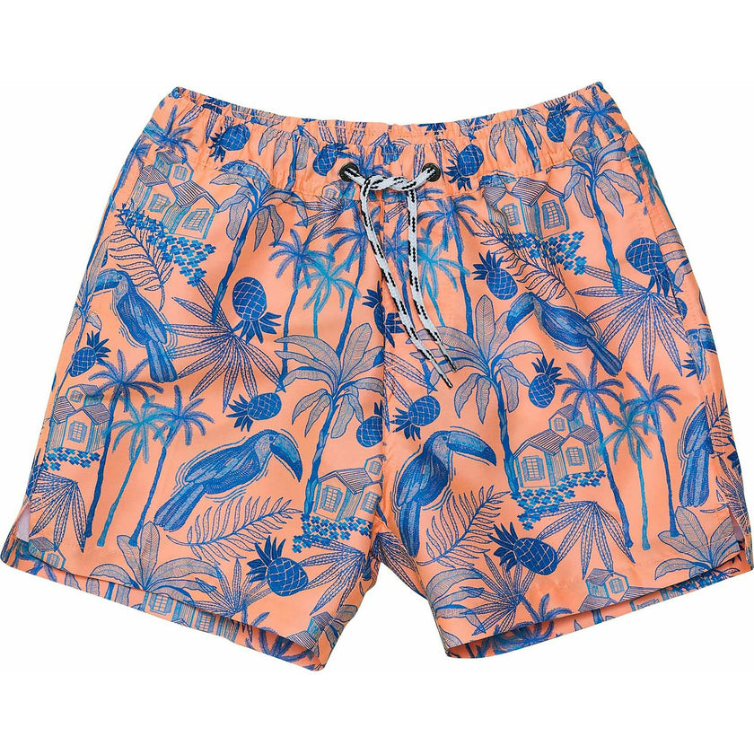 Sustainable Comfort Lined Drawstring Swim Short