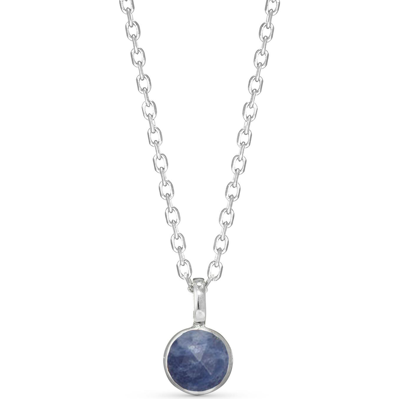 Personalized Birthstone Necklace, Sterling Silver