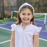 Ellie Girls' Sleeveless Performance Top by LH Sport Pink Stripes (Past Season)