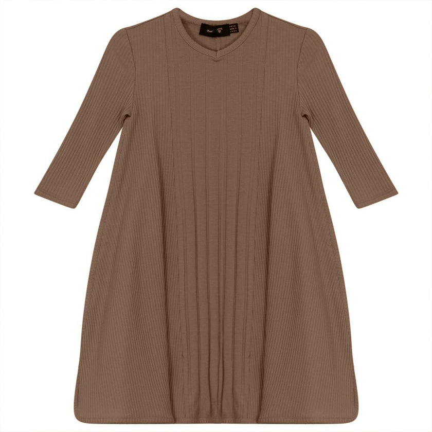 Wide And Narrow Rib Dress