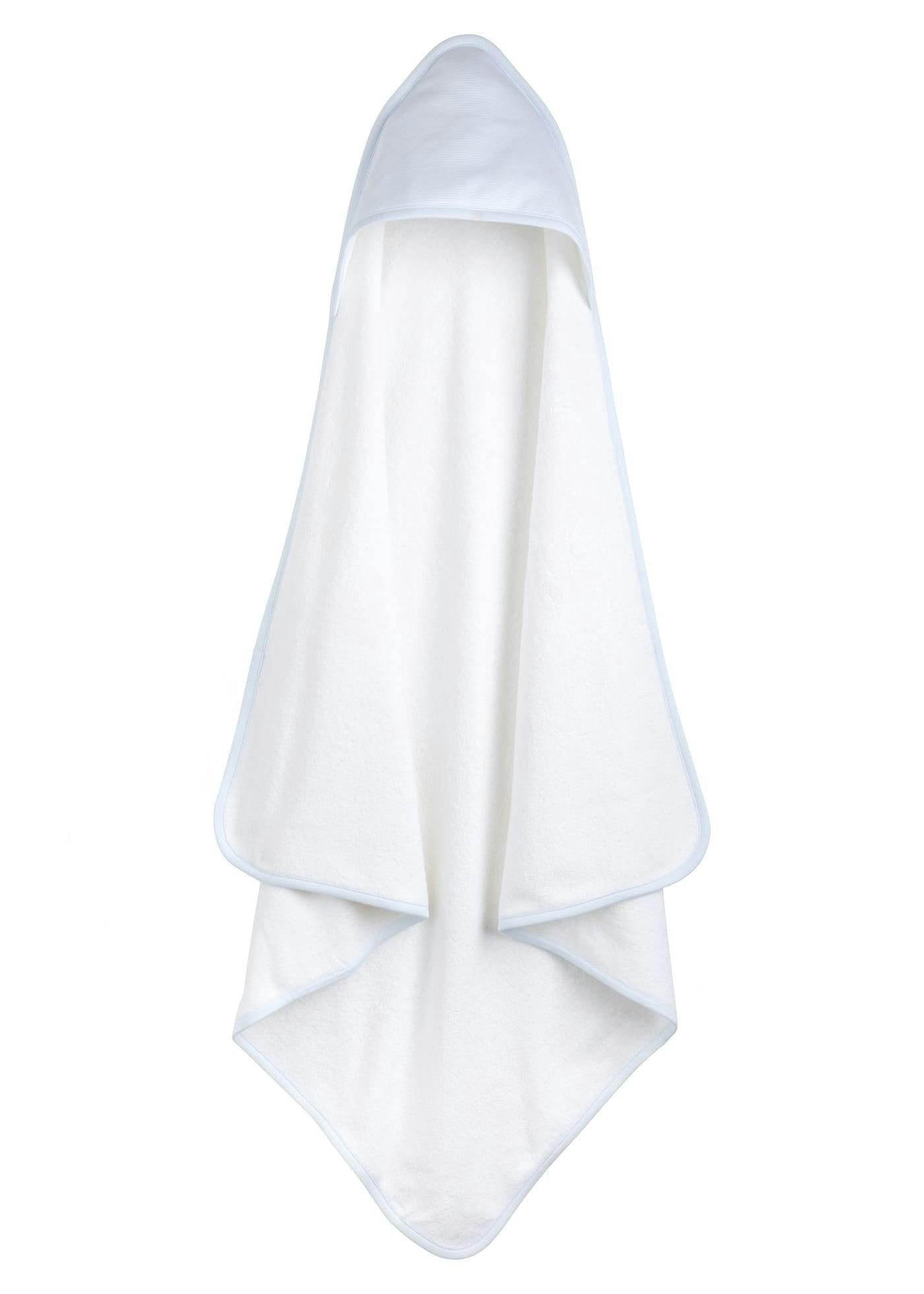 Hooded Towel - Blue Stripe