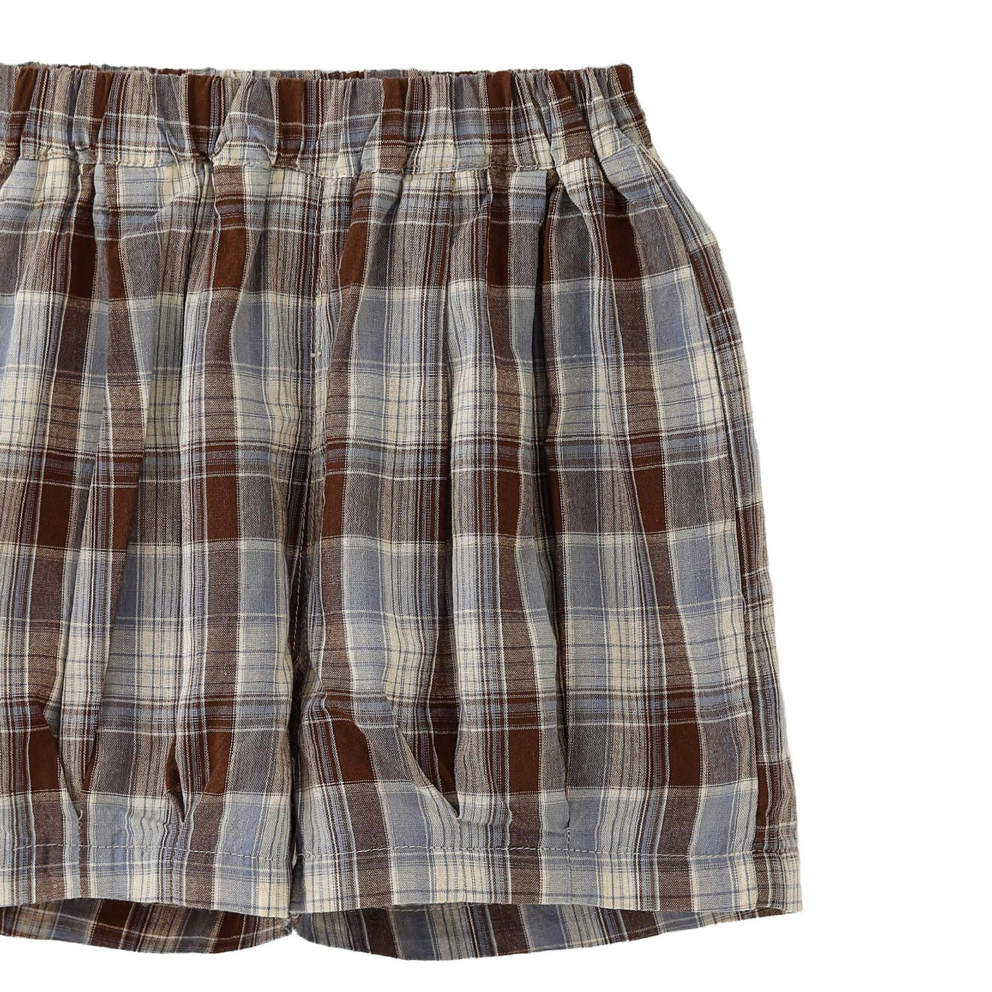 Blue Fish Plaid Set