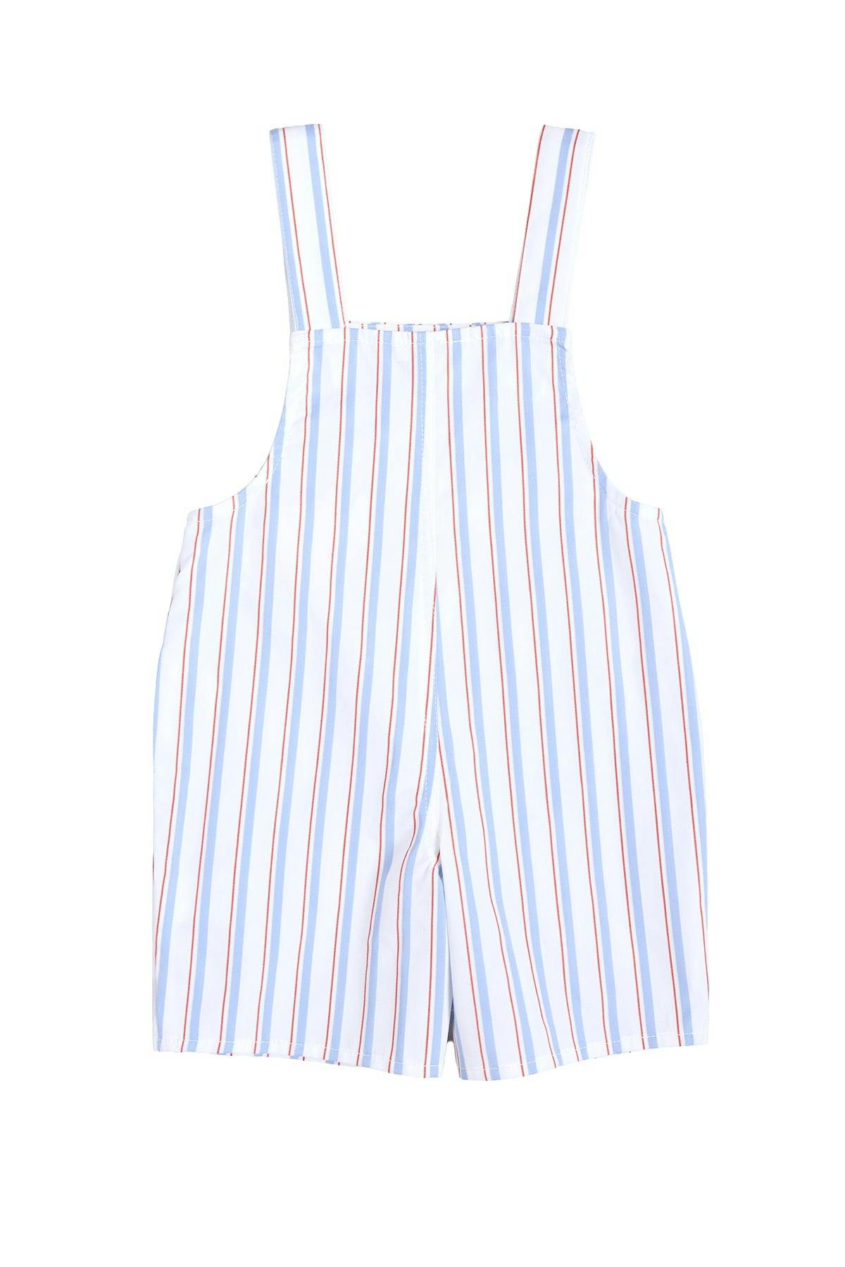 Baby Boys Alex Overalls in Heritage Stripe