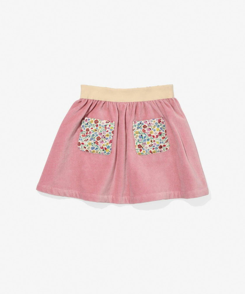 Carter Skirt, Burgundy Coneflower Floral