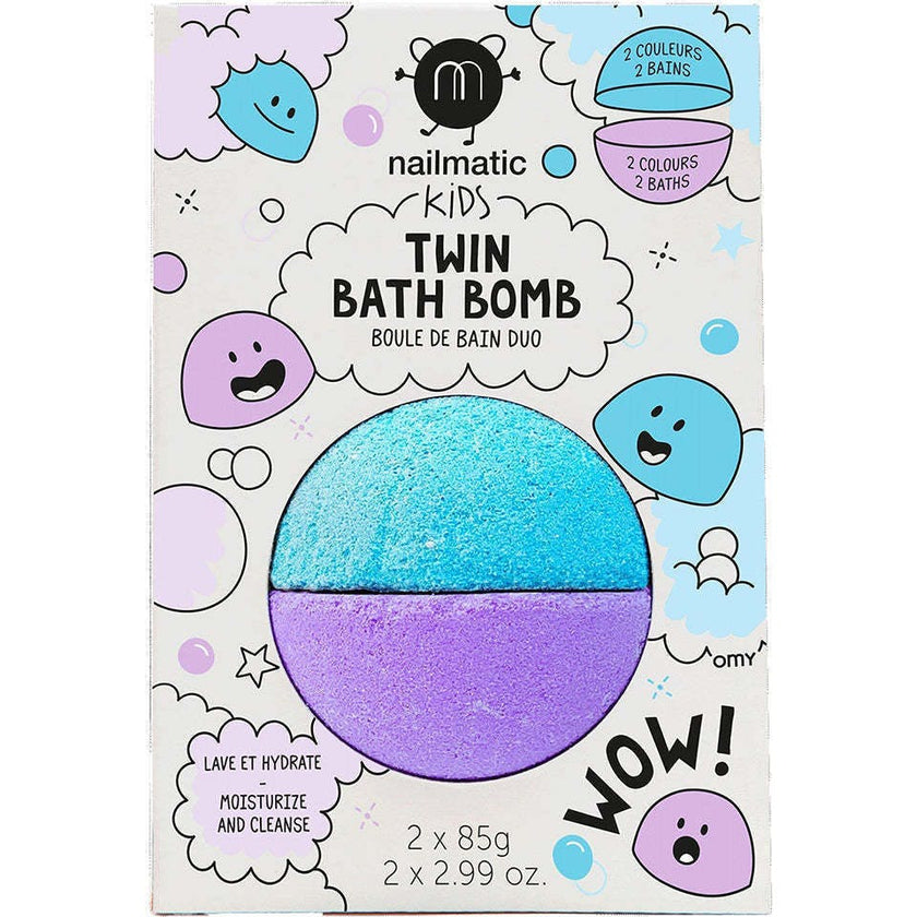Bath Bomb for Kids DUOS Blue and Violet