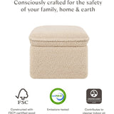 Cali Storage Shearling Ottoman