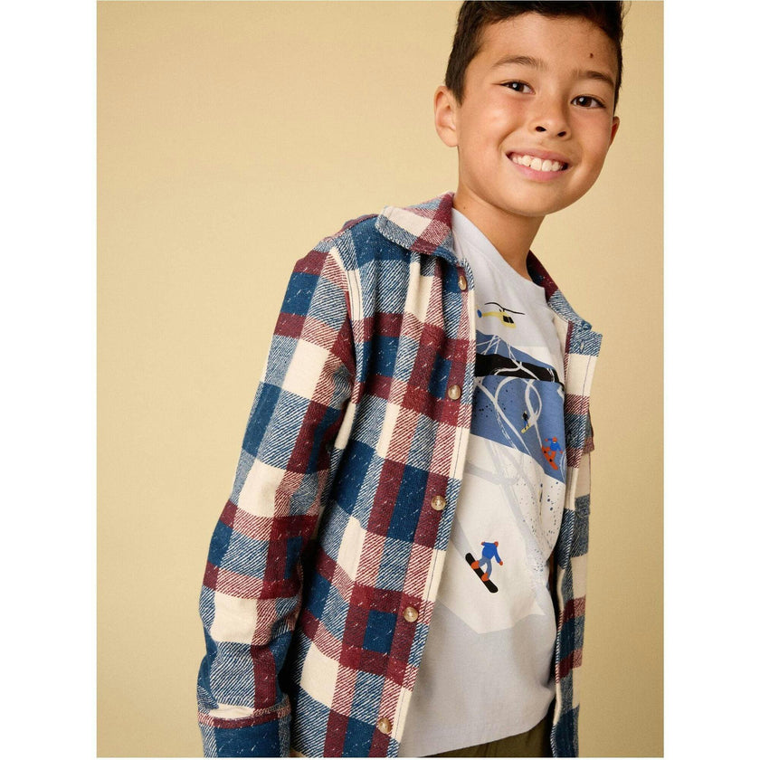 Ski Slopes Graphic Tee, Blue