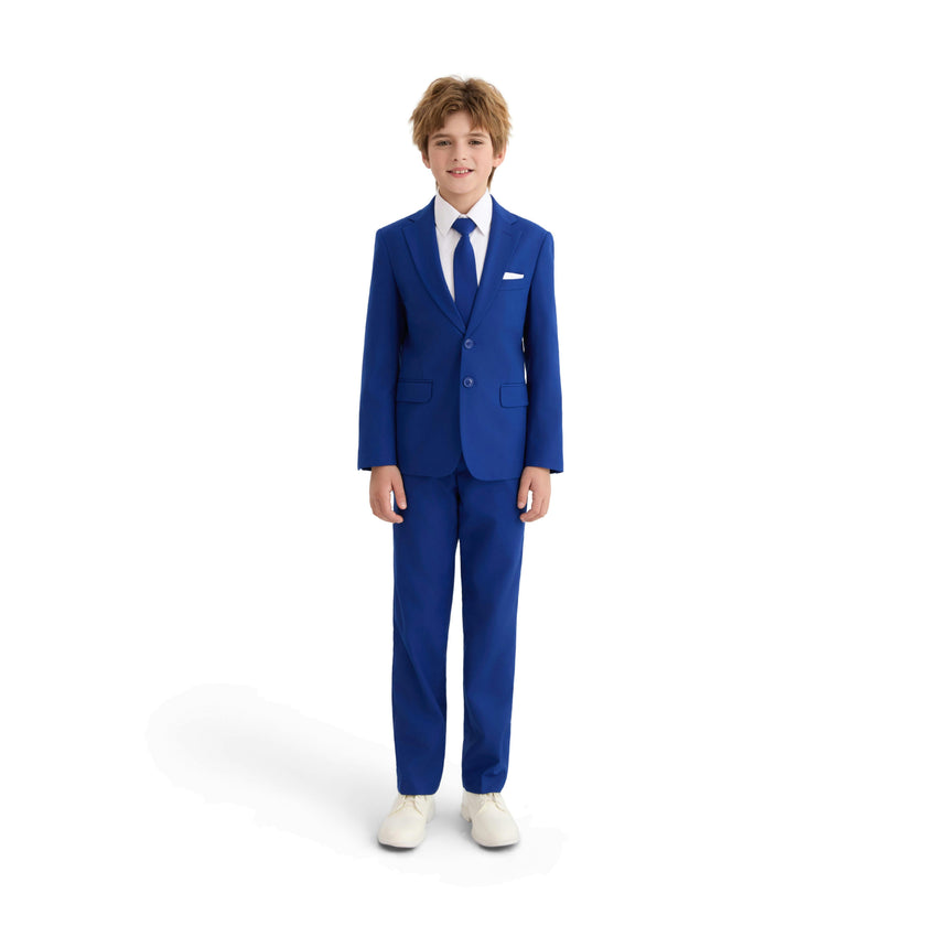 Royal Blue Four-Piece Tailored Suit Set