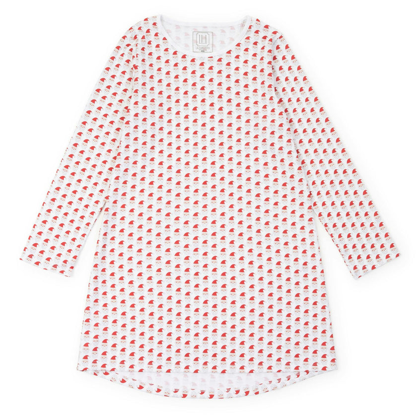 Ann Women's Longsleeve Nightgown - Whimsical Santa