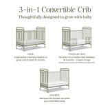 Abigail 3-in-1 Convertible Crib