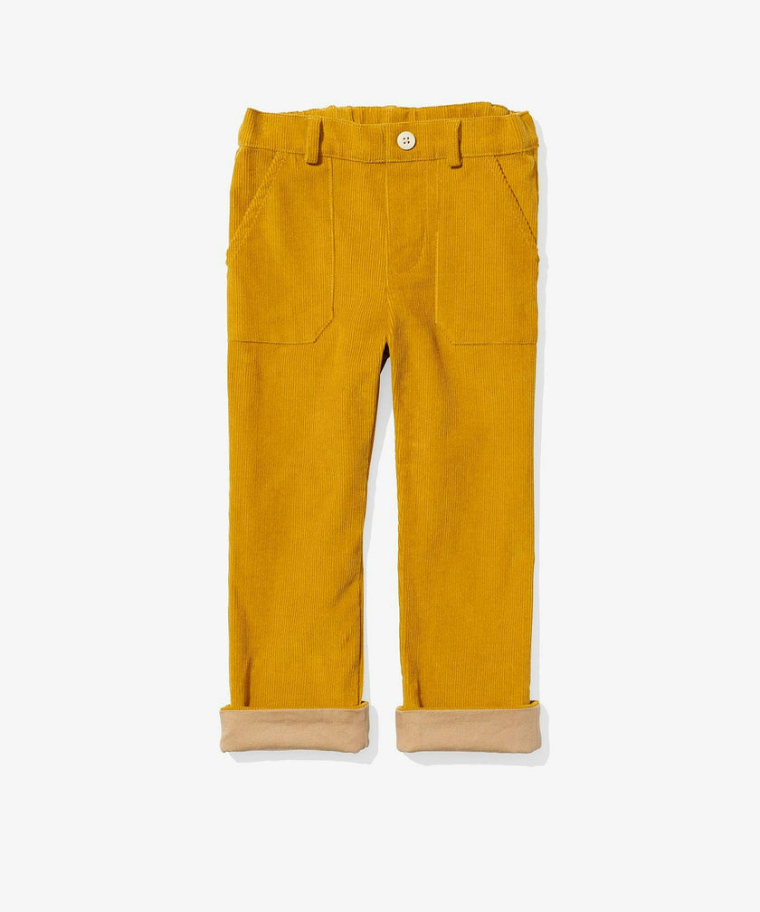 Grow Pant, Mustard Corduroy