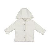 Plush Print Girls' Jacket Ivory & Pink