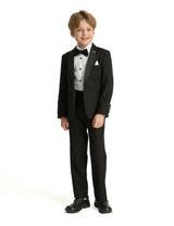 Black Moustache Shawl Lapel Tuxedo Set