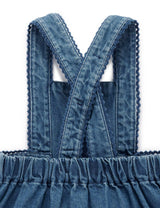 Embroidered Pinnie Set Mid Denim