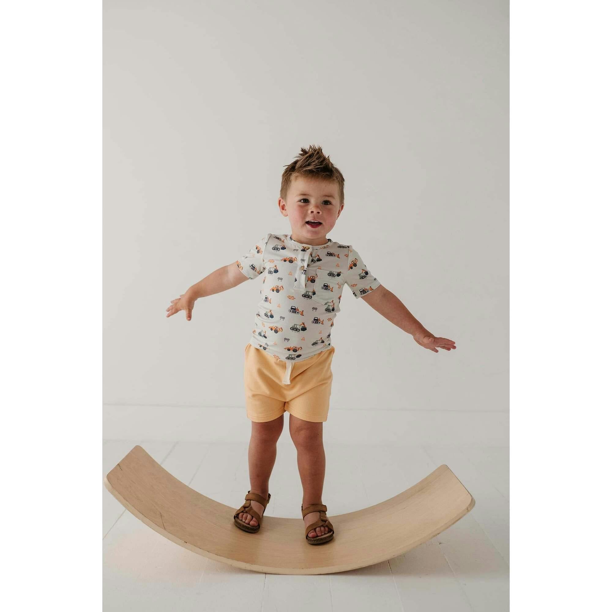 Boy's Short Sleeve Henley Shirt