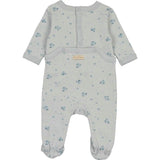 Scattered Blossoms Footie Barely Pink