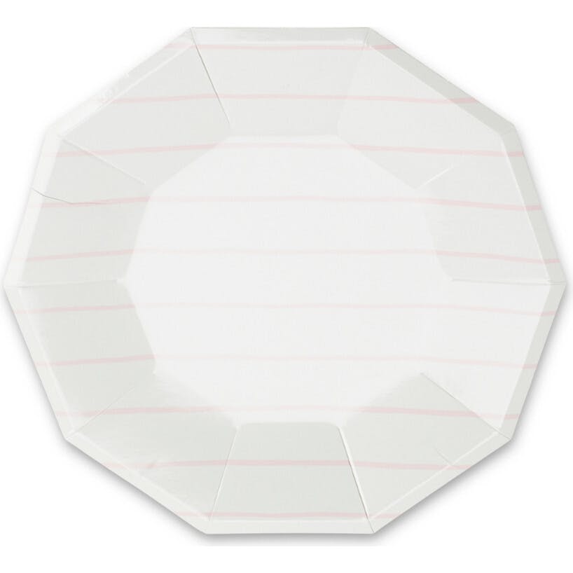 Blush Frenchie Striped Large Plates