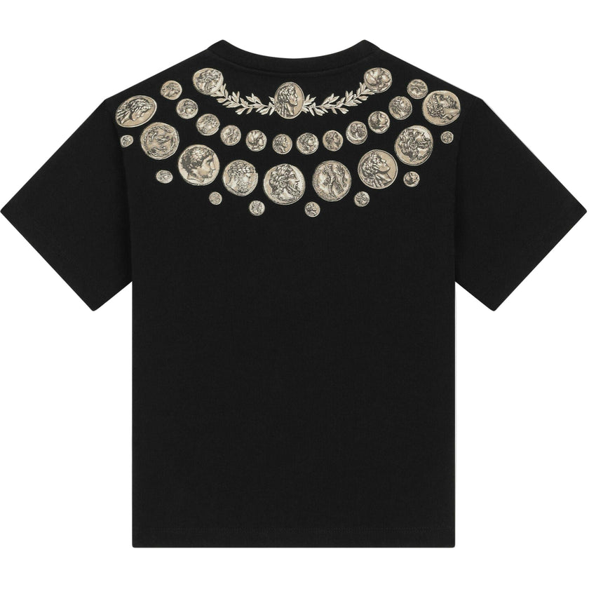 Black Multi Coin Print T-Shirt