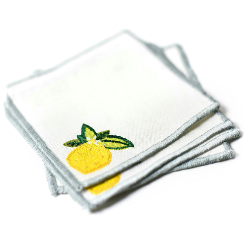 Lemon Citrus Cocktail Napkins
