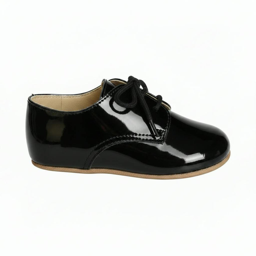 Chipper Pre-Walker Baby Shoes - Patent Black