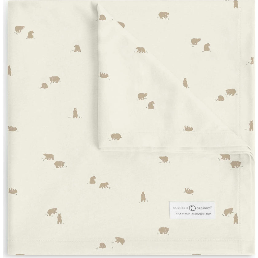 Swaddle Blanket | Bear / Truffle + Thyme