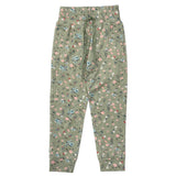 Girls Terry Jogger in Dasha Ditsy in Evergreen