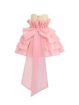 Pink Tiered Bow Dress