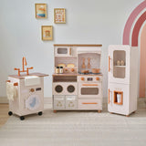 Teamson Kids Little Chef Savannah Wooden Play Kitchen with 21 Accessories