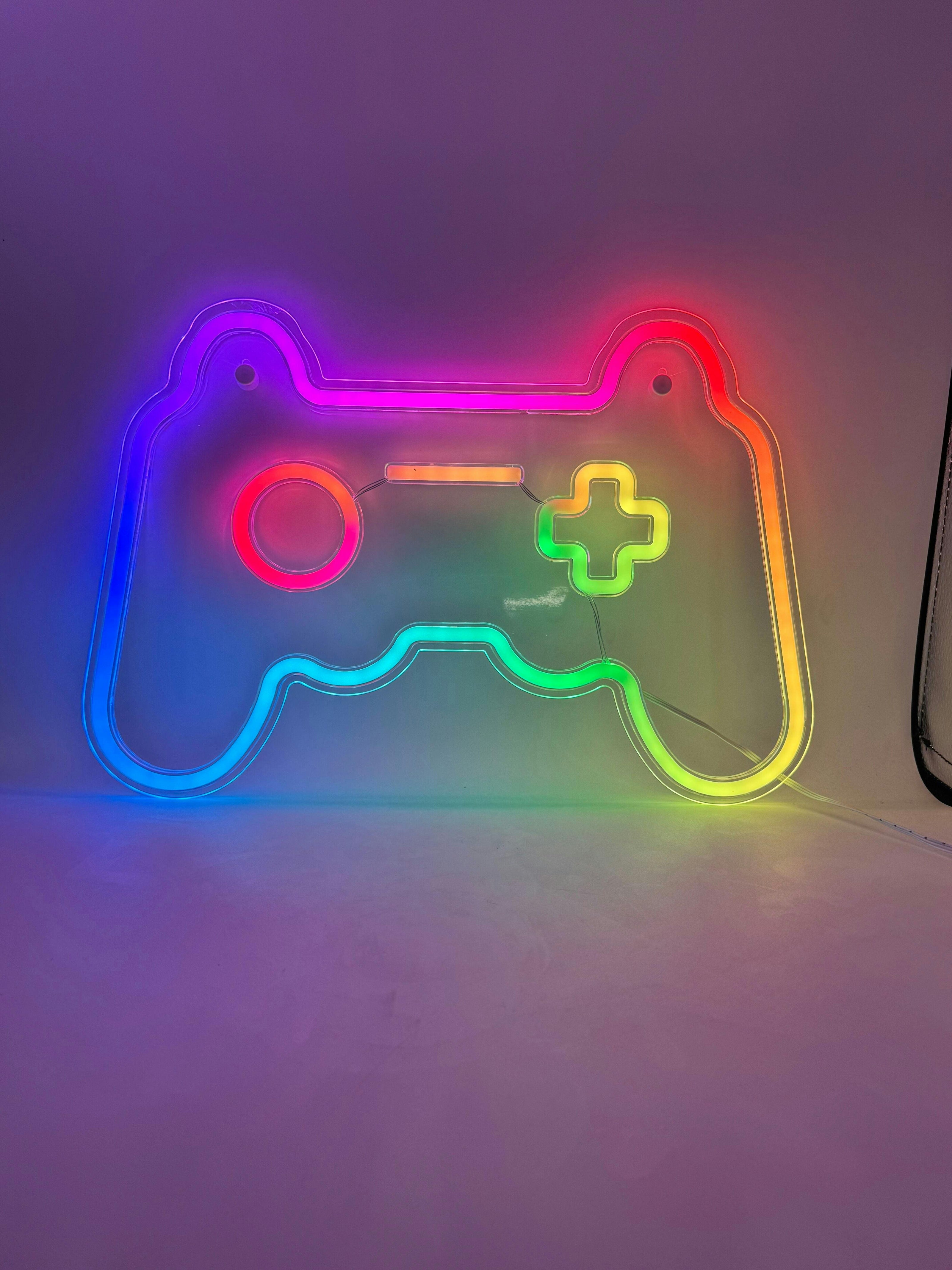 RGB Color Changing Neon Sign-Gamer