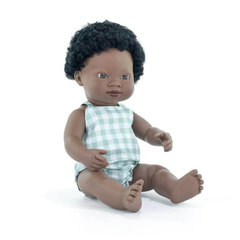 My Friends and Me Collection African Baby Boy Doll with Black Hair - 15"