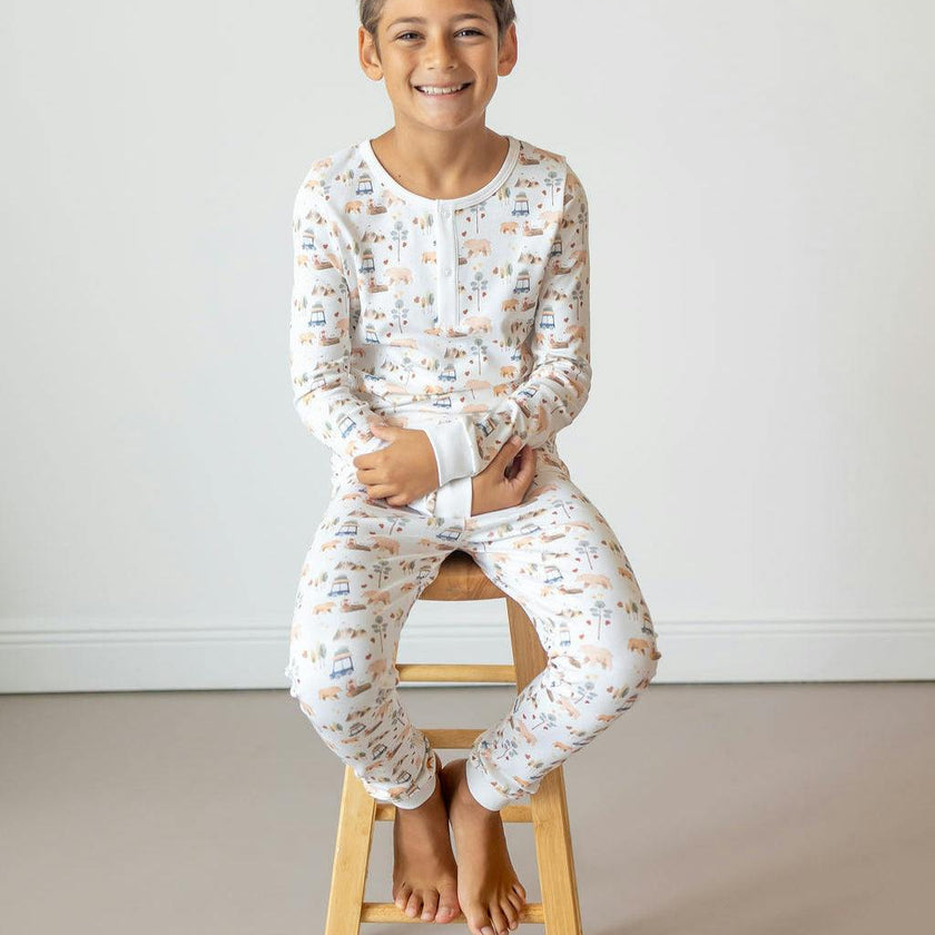 Forest Adventure Pima Long Pajama Set