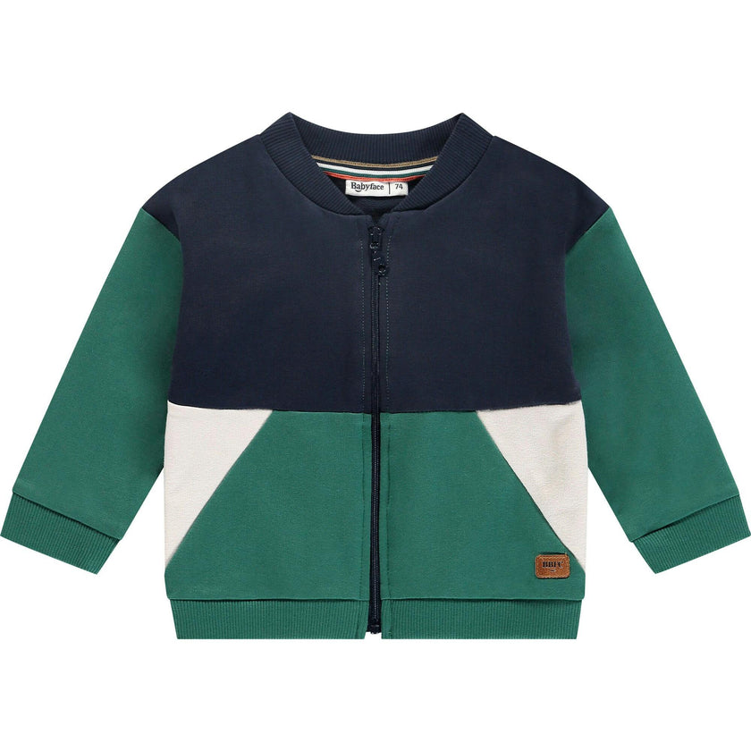 Colorblock Zip Up Sweatshirt