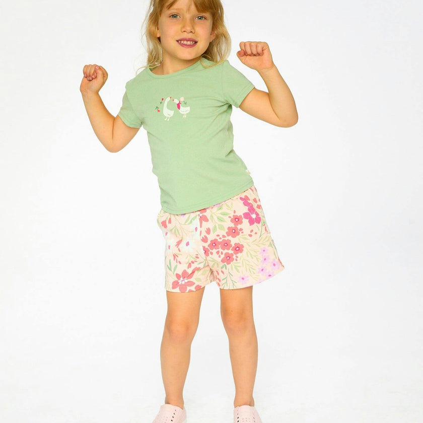 Organic Cotton Jersey T-Shirt Light Khaki Green