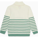 Sage Stripe Goyo Cotton Boy Jumper