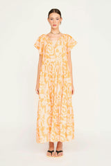 Vienna Maxi Dress in Orangesicle