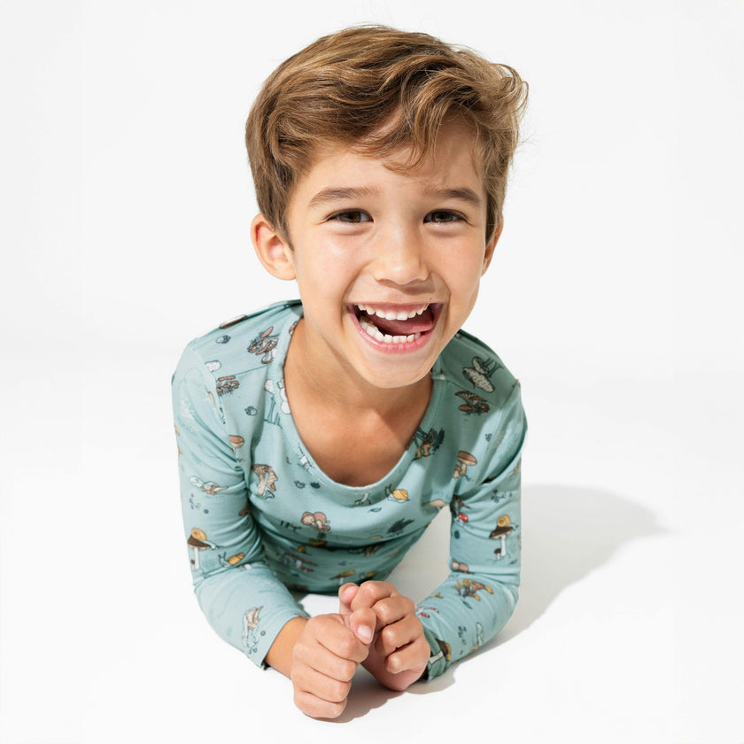 Mushroom Cycle Bamboo Kids Pajamas