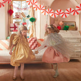Candy Cane Stripe Honeycomb Garland