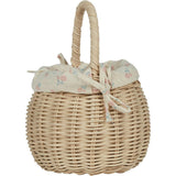 Rattan Berry Basket with Lining – Pansy