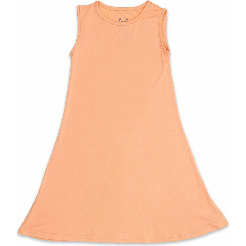 Peach Fuzz Bamboo Girls' Sleeveless Dress