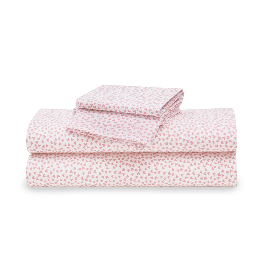Luxe Premium Percale Bed Sheets in Sweethearts